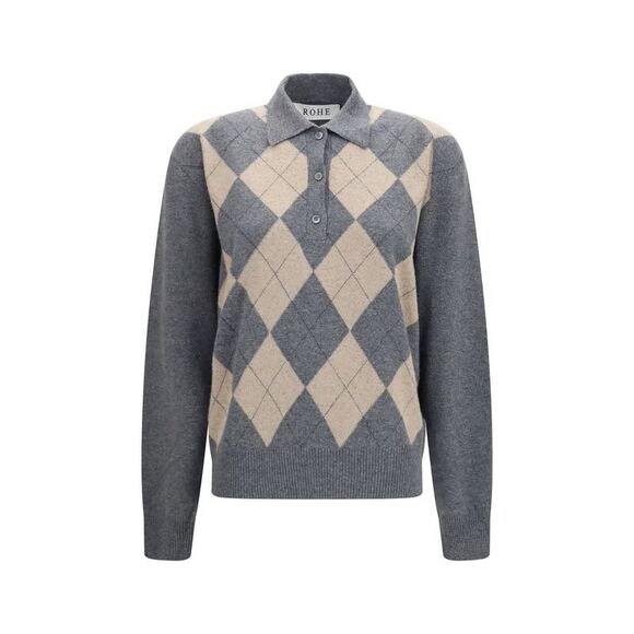 Rohe Tops - Rohe Gray Polyamide Polo Women's Shirt